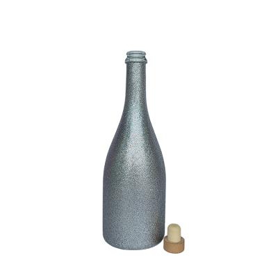 China Luxury Plated Colorful Champagne Wine Glass Bottle 750ml Food Wholesale for sale