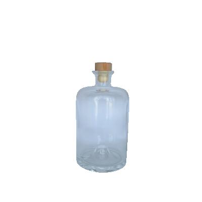 China Wholesale Custom High Quality Food Factory Supply Personalized Small Gin Glass Bottle for sale