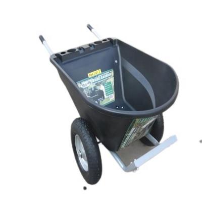 China Built-in Tools and Beverage Holder Tray Plastic Large Wheel Barrow Tool Cart for sale