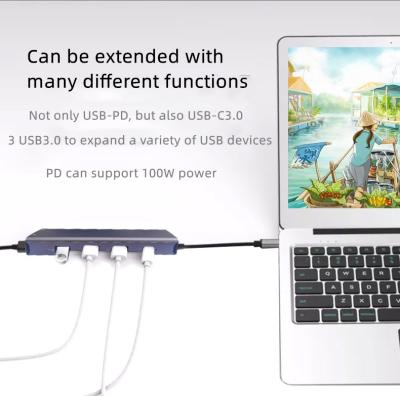 China With HD MI and TYPE C (PD + Data Transfer) port 12 in 1 Usb C docking station with high quality Ethernet Rj45 VGA 12 in 1 Usb hub Type C hub for l 'laptop for sale