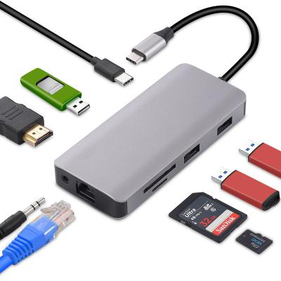 China Multi Stripe Mokin USB C Hub For Desktop PC Laptop Adapter USB HUB CH9005 for sale