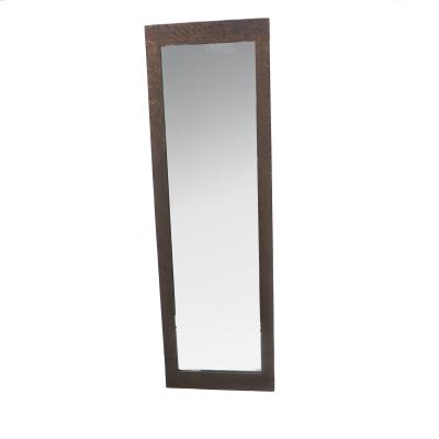 China Solid Wood Framed Integral Mirror in Modern Nordic New Arrival North America Style Wall Mirror Brown Border Wholesale Size 40x140 or Customized Sizes for sale