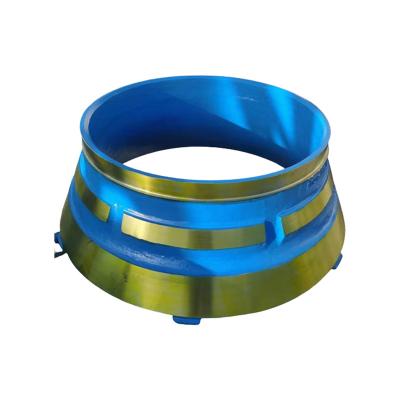 China Construction material stores factory manganese steel mantle casting cone crusher wear parts ore mining crusher spare parts bowl liner top for sale