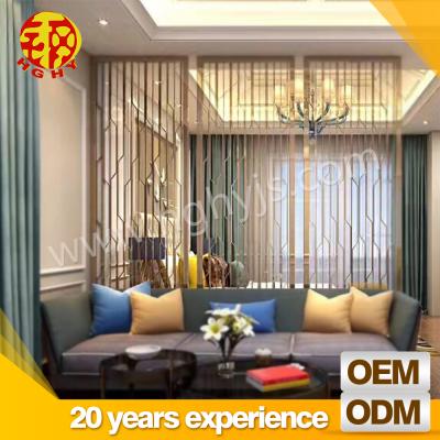 China Stainless Steel Privacy Screen Partition Hanging Wall Living Room Indoor Modular Room Divider for sale