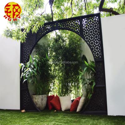 China Decorative corten laser cut stainless steel exterior partition panels wall partition outdoor garden divider metal privacy screens for sale