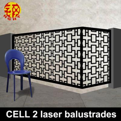 China Modern Perforated Stainless Steel Metal Designs Stainless Steel Laser Cut Railings for sale