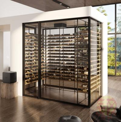 China Adjustable Family (Height) Use Under Cabinet Unique Style Large Wine Rack Wine Rack Modern Wine Cabinet for sale