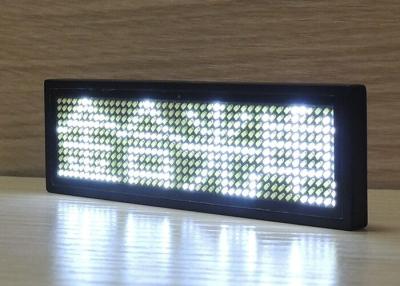 China White Scrolling LED Name Tag , Indoor 1.8 mm Pixels LED Name Sign for sale