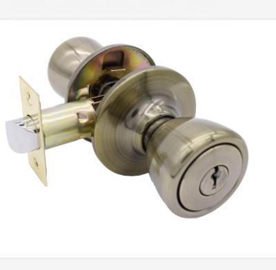 China Suitable for entry market North American half moon tubular door knob lock for sale