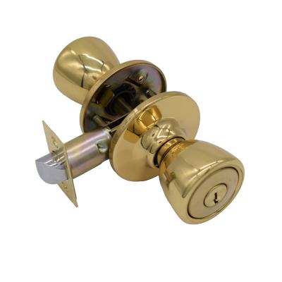 China Hot Sale Entry Half Moon Small Door Knob Lock With Stainless Steel Rosette Cover Can Open By Coin For Emergency for sale