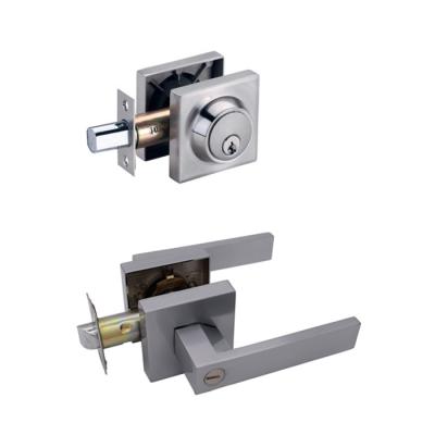 China Suitable for entry factory OEM polished chrome handle plus deadbolt puerta cerradura padlock combination for sale