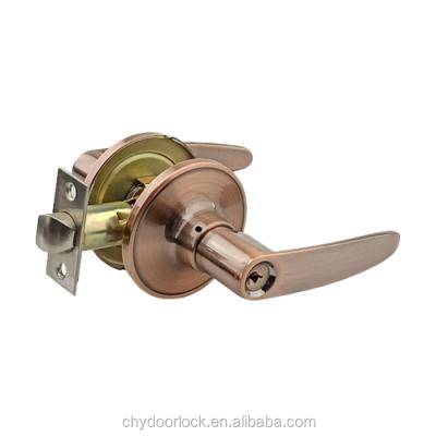 China Suitable for entry factory OEM tubular zinc alloy lever lock door handle locks with keys for sale