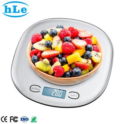 China WITH LID Heli K125H Stainless Steel Food Weight Scale 1g 5kg Digital Electronic Kitchen Scale Small Price for sale