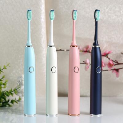 China PP + DuPont Bristle New Five Modes Sonic Toothbrush Adult Fast Charging Ultrasonic Vibration Electric Toothbrush for sale