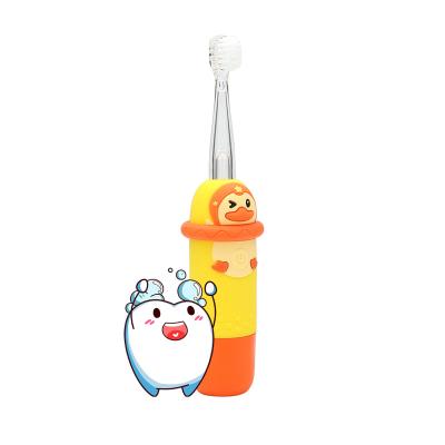 China 2022 New Cartoon Portable Easy Child Electric Toothbrush Ultrasonic Waterproof Toothbrush for sale