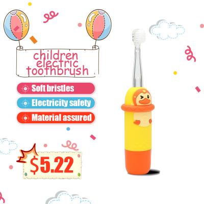 China Cartoon 2.8 Years Old Child Fashion Soft Fur Student Waterproof Electric Toothbrush Sonic Toothbrush Tooth Cleaning Tool for sale