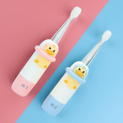 China 2022 Cartoon New Arrival Soft Kids Custom Baby Kids Automatic Wrapping Smart Sonic Electric Toothbrush for sale