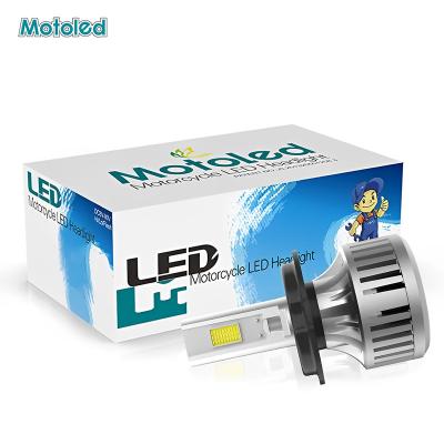 China For retrofit/upgrade MOTOLED Super Bright 45W COB 6500K White Motorcycle Led Bulbs Front Fog Light with Hi/Lo Beam Headlights For Moto Spotlights for sale