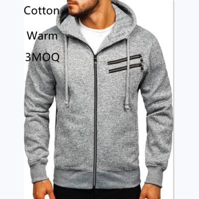 China New Anti-wrinkle Winter Cardigan Sweatshirts Custom Running Fitness Shaping Washed Casual Men's Zipper Hoodie for sale