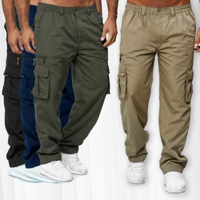 China Wholesale Custom Men's Cargo Pants Waterproof Amazon Streetwear Service Joggers Multi Pockets Trousers Sweatpants for sale