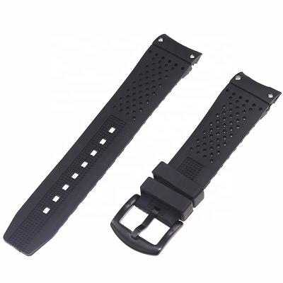 China Factory Sale Silicone Replacement Watch Band Universal Wear Resistant Soft Strap 22mm for sale