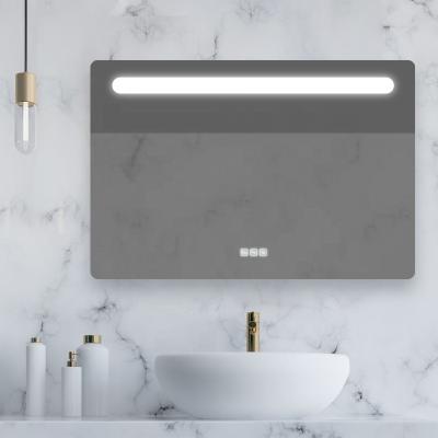 China Illuminated 3 Colors Dimmable LED Lighted Makeup Bath Mirror for sale