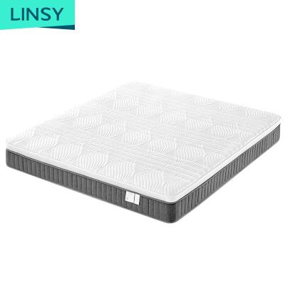 China Linsy Foldable Pocket Spring Gel Memorfy Foam Latex Matress Natural King Size Customized Hybrid Thailand 20Cm Cd025A for sale