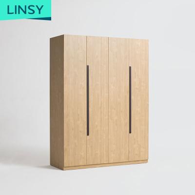 China Modern Minimalist Bedroom Wardrobe (Other) Linsy WordAdjustable Bedroom Furniture Wardrobe Closet Designs 2 Door Wooden Wardrobe DV1D for sale