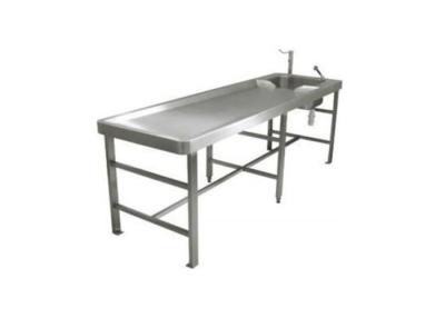 China Simple Mortuary Refrigeration Units For Morgue Stainless Steel Autopsy Dissecting Table for sale