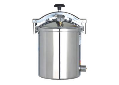 China Stainless Steel Autoclave Steam Sterilizer 18 Liter Hand Wheel Type Safe / Reliable for sale