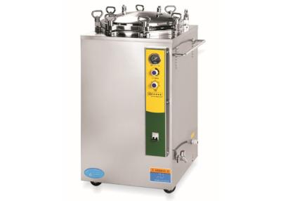 China Stainless Steel Vertical Autoclave Steam Sterilizer 35L - 150 L With Two Baskets for sale