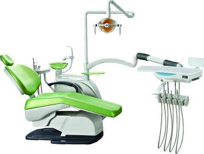 China Integral Dental Clinic Equipments Green Dental Patient Chair 220v 50HZ for sale