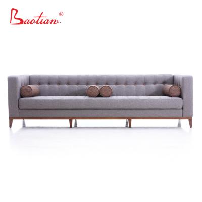 China Sectional Sofa Baotian Concise Style And 2017 Newest Foshan Popular Long Home Furniture Sofa for sale