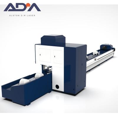 China Laser CUTTING CNC Tube Fiber Pipe Laser Cutting Machine for Steel and Aluminum Plate Alloy with Cover Device Automatic Feeding System for sale