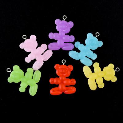 China Cute Balloon Bear Resin Charms For Jewelry Making DIY Bracelet Earrings Necklace Handmade Accessories S381 for sale