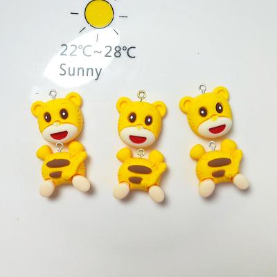 China TRENDY Kawaii Tiger Resin Charms Pendant for Jewelry Making DIY Handmade Earrings Bracelet Necklace Accessories for sale