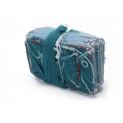 China Sea Competitive Price PE Foldable Nylon Mesh Fishing Net Crawfish Crab Long Traps for sale