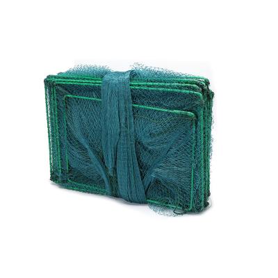 China Commercial Sea Long Lake Steel Frame Fishing Shrimp Cage Lobster Trap Fish Locker 30cm*50cm*19frame for sale