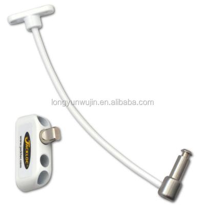 China JACKLOC Push & Turn Cable Home Window Lock - White for sale