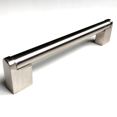 China Modern Matte Black Square Bar Sideboard Pull Handle and Knob Door Lock for sale