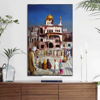 China Home Decorations.Gifts Never Forget June 1984 Sant Jarnail Singh Canvas Paintings Indian Pictures For Living Room Wall for sale