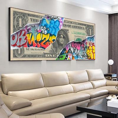 China Modern Colorful Graffiti Canvas Painting Prints On Canvas Modern Room Home Decoration Wall Art for sale