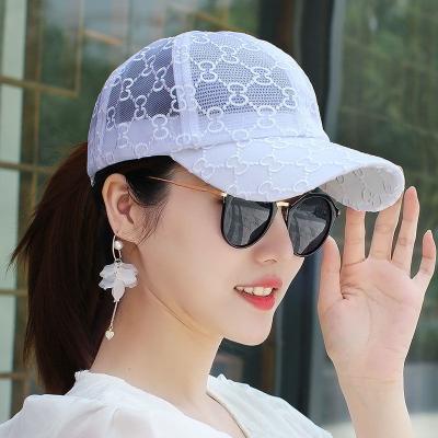 China New Fashion JOINT Letter Mesh Adjustable Baseball Cap Hollow Design Outdoor Breathable Net Hats for sale