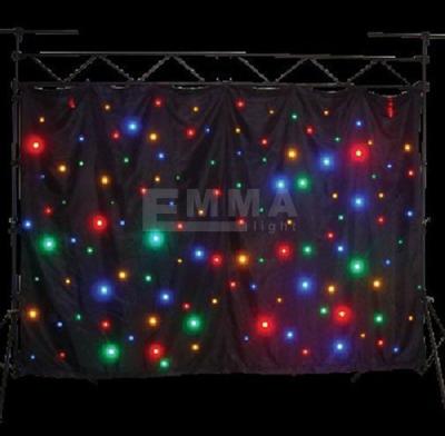 China 6 mtr x 3 mtr LED Video Curtain Star Cloth P20 Matrix Backdrop SD with software for sale