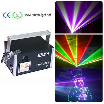 China 3W 3000mW RGB Laser Light DMX Stage Lighting ILDA 40K Laser Show full color  rgb laser light for sale