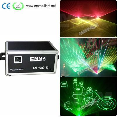 China 15 watt full color stage laser show lighting rgb animation dj laser light for event/stage for sale