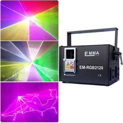 China PRO Ilda 3D Lazer Effect 12W RGB Animation Laser Show DJ Party Lighting Projector for sale