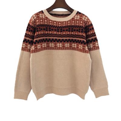 China Anti-Wrinkle Christmas Sweater Jacquard Pattern Christmas Pattern Sweater Ugly Christmas Knitted Sweater for sale