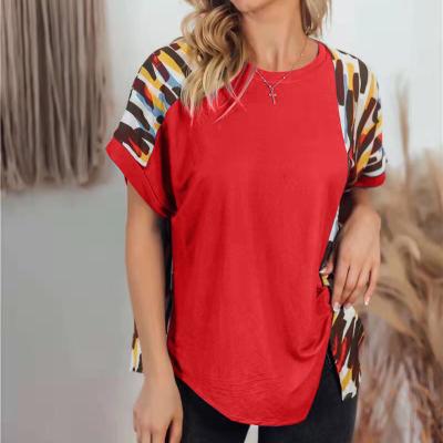 China Red Multi Size Daily Short Sleeves Women Clothes Summer Clothes More Color For Women for sale