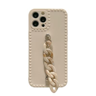 China Nova Bracelet Shockproof Tpu Soft Color Fashion Bag Chain Simple Cover Mobile Phone Case For iPhone 7 8 xs xr x 11 12 13 pro max for sale